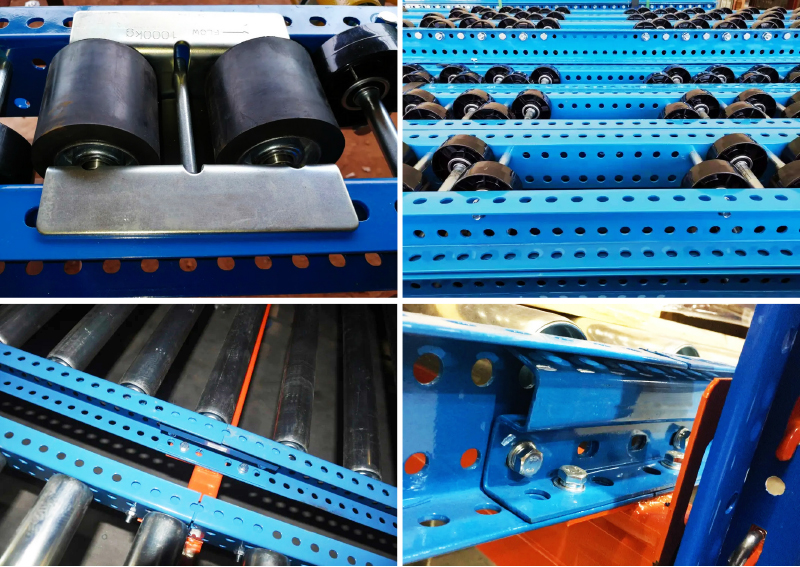 Gravity Storage Racking Warehouse Gravity Pallet Rack Pallet Flow Rack
