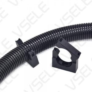 China Wave Tube Industrial Cable Ties / Plastic Corrugated Pipe Fixing Bracket Pipe Holder factory