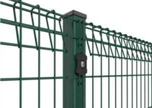 China RAL 6005 Powder Coated BRC Roll Top Welded Mesh Fence Panels 50x150 Hole factory