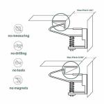 Child Safety Drawer Lock Baby Spring Lock Invisible Child Safety Cabinet Locks