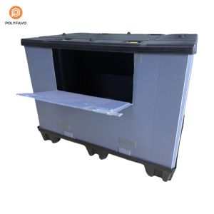 Reusable Large Solid Plastic Pallet Box For Auto Parts Box For Logistics