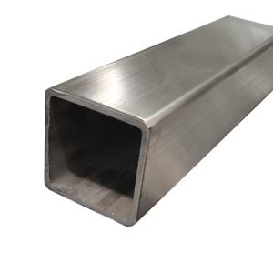 China Customized 316L Stainless Steel Square Tube Hairline 201 202 304 316 301 430 409 factory