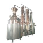 1.5kw Red Copper Vodka And Whisky Alcohol Distillation Brewery Equipment For