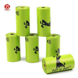 China 2019 New design custom dog poop bag 100% biodegradable pet waste bags factory