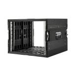 Twist Latches PE 20" Depth Rack 8u Flight Case Black Dust Proof
