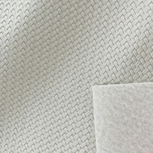Flexible Woven Pattern PVC Artificial Leather Custom Upholstery