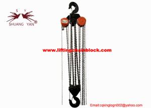 China 10M 30T Lifting Height Manual Chain Block Galvanized Black Coating factory