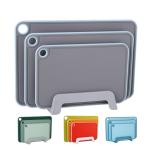 Non-Slip Cutting Boards with Juice Grooves Easy Grip Handle and Dishwasher Safe