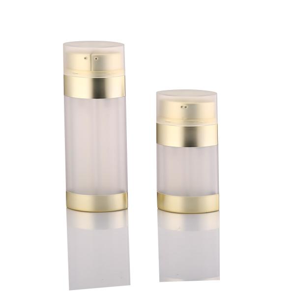 Airless Bottle 30ml 60ml Double Chamber Plastic Cosmetic Containers ODM Vacuum
