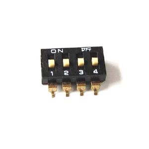 China Patch dial code switch 2p 4p 6p 8p dial/address switch black pin distance 2.54mm 1.27mm factory