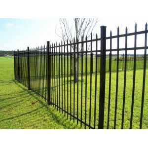 Custom Made Black Powder Coating Garrison Fencing Panel Anti Rust