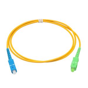 China Single Mode SC To SC Fiber Patch Cord FTTH Leather Jumper factory