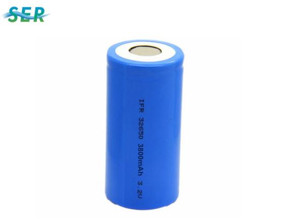 Cylindrical Lifepo4 Rechargeable Battery , 3.2V Lithium Iron Phosphate Battery