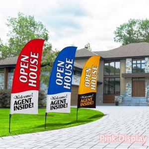 China Eye Catching Swooper Teardrop Banner Flags for Advertising factory