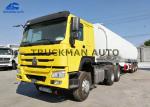 Carbon Steel Semi Trailer Fuel Tank , Oil Truck Tanker With Fuwa Axles