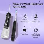 Water Flosser And Electric Toothbrush Combo 2 In 1 Wireless Charging Portable