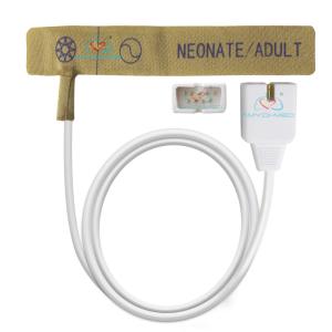 China Neonatal Adult Disposable SpO2 Sensor White 0.9M Medical PVC factory