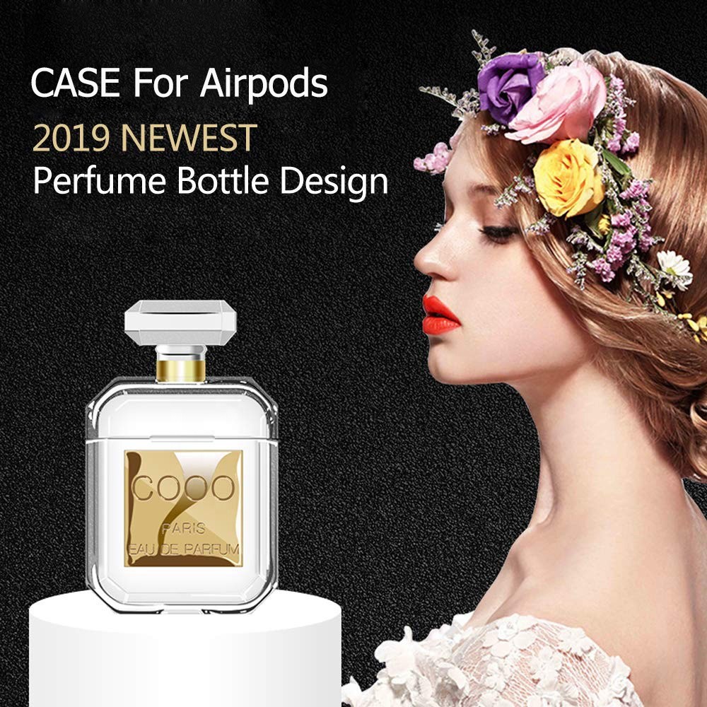 Perfume Shape Crystal Luxury fragrance case for Airpod Cover case for Lady and cover for airpods1/2