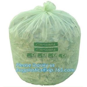 Kitchen Trash Collection Biodegradable Food Waste Bags / Compostable Garbage Bag