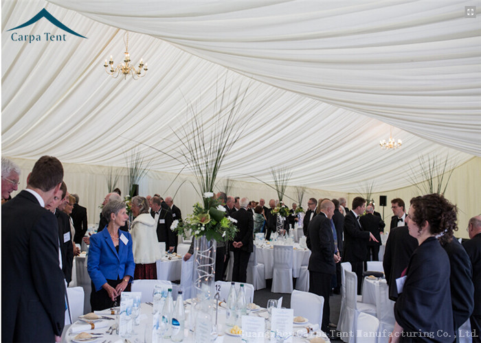 Water Proof Fabric Clearspan Structure For 300 People Commeicial Party