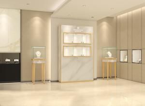 China Elegant Decorations Jewelry Store Showcases Kiosk For Jewelry 1000*350*1800mm factory