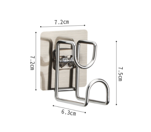 Wall Mount Self Adhesive Removable Hair Dryer Stand Holder Dryer Rack