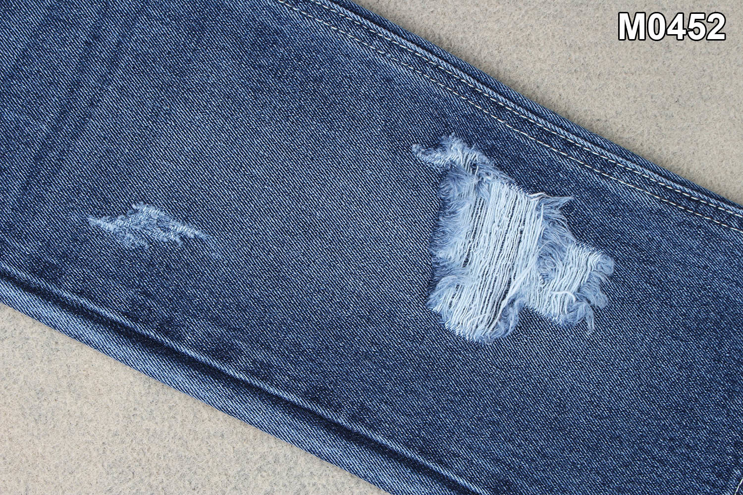 11.5 Ounce Non Spandex 100 Cotton Denim Fabric 70'' Width