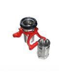Reducing Dry break coupling quick discharge coupler for pipe fittings in oil