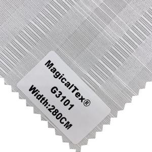China 220gsm Semi Blockout White Polyester Roller Fabric Blackout Rate 50% factory