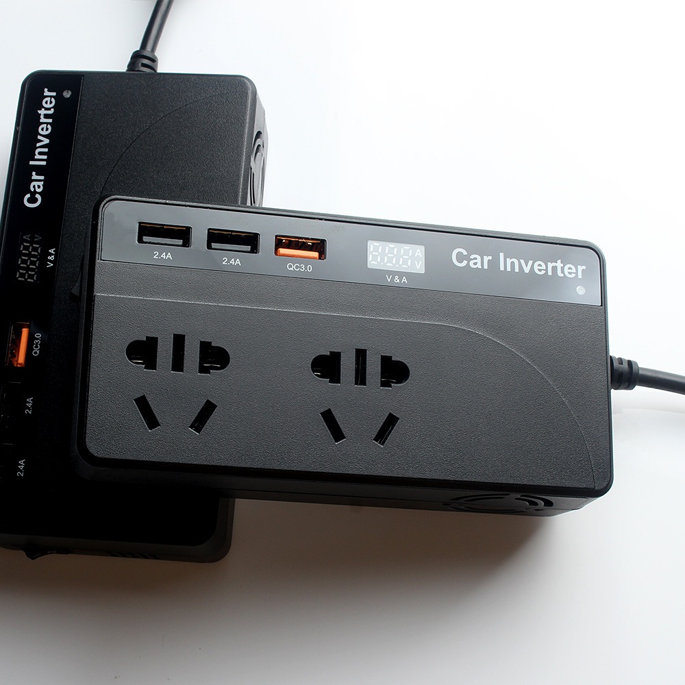 150 Watt Car Inverter Car Charger With 3 In 1 Retractable Usb Cable Car Battery Charger Jump Starter 12V 24V 40A