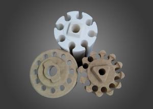 China High Temperature Resistance cordierite ceramic bobbin for heating element insulating machine parts factory