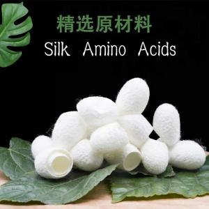 China Cosmetic Grade Silk Amino Acid Powder Silk Protein Peptide Silk Peptide Powder factory