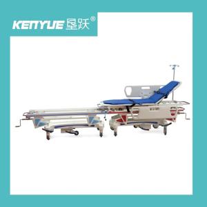 China Emegency Stretcher Trollery Patient Emergency Stretcher Blue PP Side Rail factory