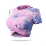 BSCI Womens Cropped T Shirt Short Sleeve Workout Crop Top 260g