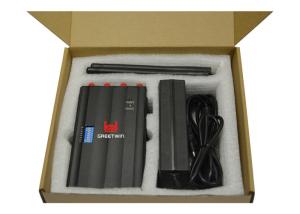 China SMA Female Connectors 8 Antennas Cell Phone Signal Blocker Jammer with Individual Switch factory