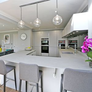 Blum Modular Base PVC Kitchen Cabinet Moisture Proof Customized