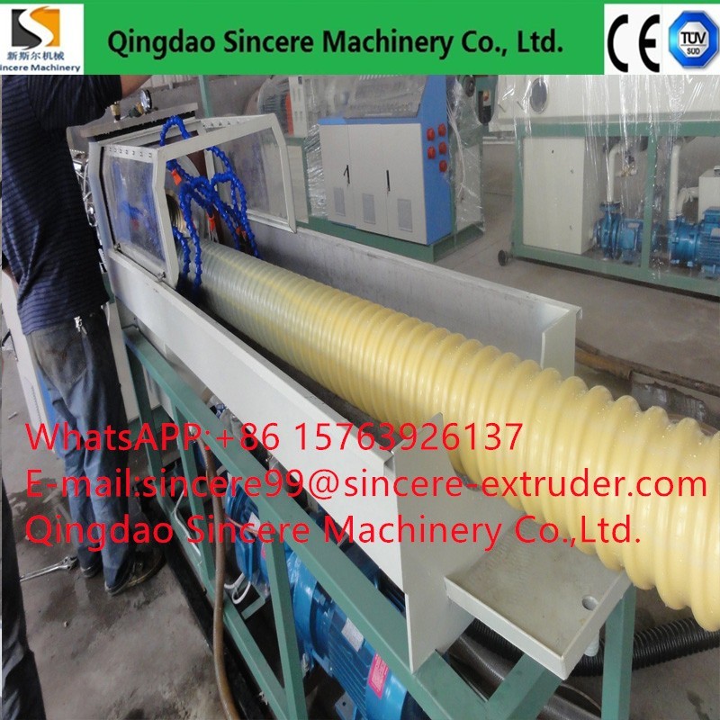 HDPE PVC Carbon Plastic Pipe Extrusion Line Corrugated Conduit Manufacturing Machine