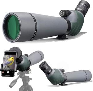 China ED Glass Sniper Spotting Scope 20-60x80 Target Shooting Hunting Bird Watching factory