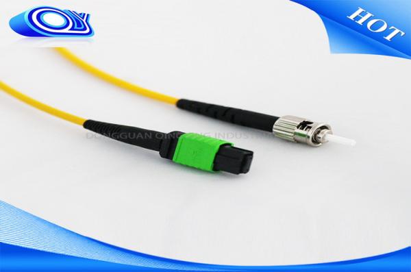 Non - Pinned MTP Fiber Connector Waterproof , Low Insertion Loss Fiber Optic