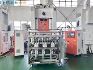 China High Safety Aluminium Disposable Food Container Machine With Photoelectric Automatic Protection Device factory