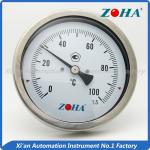 - 60~600°C Bimetallic Stemmed Thermometer , High Temperature Gauge Thermometer