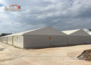 China Heavy Duty Warehouse Tent Aluminum PVC Temporary Motorhome Industrial Storage Tents factory
