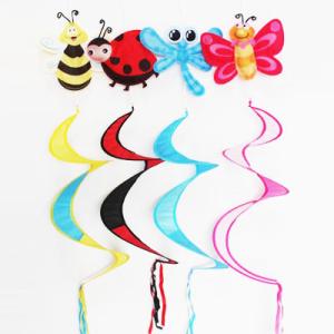 China Seasonal Wind Spinner bee ladybug butterfly dragonfly factory