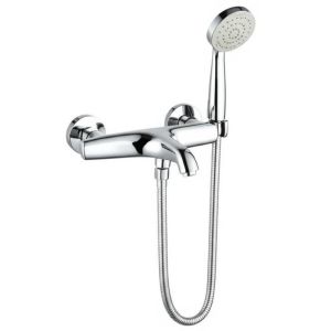 White Finish SPA Faucets with Waist Jet and Hand Shower