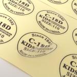 Hot Foil Stamping Clear Vinyl Self Adhesive Sticky Labels