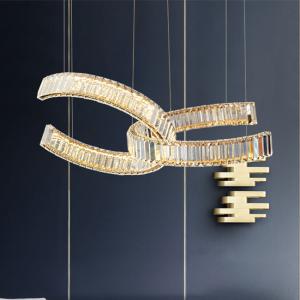 China Bedroom Lobby Shopping Mall Led Crystal Pendant Light Dia 50cm factory