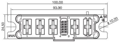 150A 15 Pin Energy Storage Hybrid Connector Male Nylon Alloy Copper Material