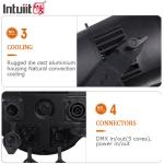Waterproof LED Zoom COB Par 200W RGBW 4in1 Light High Brightness For Church