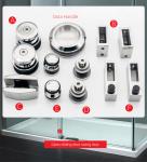 Modern Design Stainless Steel Sliding Door System Hardware for 10-12mm Thick