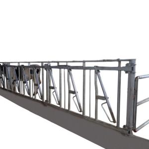 China Sturdy Length 6m Cow Head Lock hot Galvanized steel pipe factory